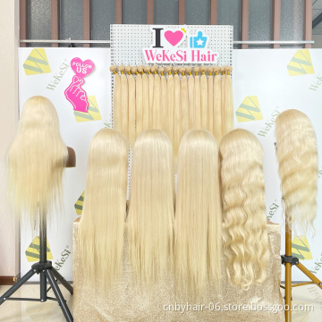 613 Blonde Virgin Human Hair,613 Cuticle Aligned Hair Bundles With Frontal,Blonde Virgin Human Hair 613 Bundles With Closure